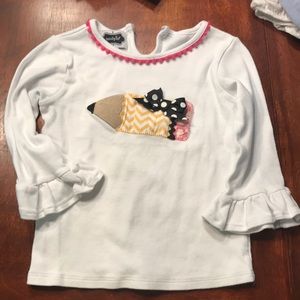 Mud Pie pencil shirt first day of school